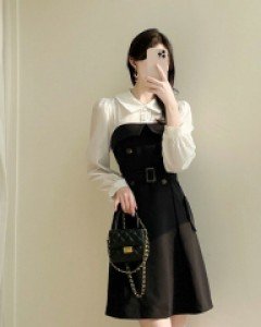 클래식 트렌치스타일 셔츠카라 원피스 a2794