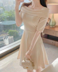 앨리 오프숄더 플레어 원피스 a2890