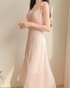 이브 여리여리한 쉬폰 스모크 나시 원피스 a2931