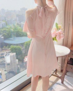 엘프 여신 홀터 쉬폰  원피스 a2925