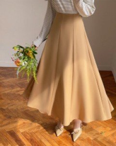 베리 우아한 플레어 롱스커트 a2990