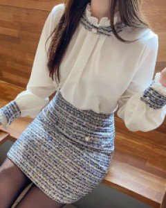 트위드진주 블라우스 a0935