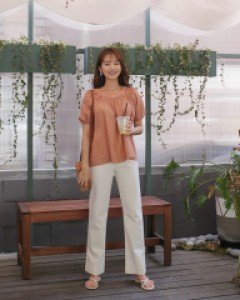 cotton wide pants