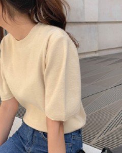 Casual round neck knit