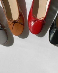 Ribbon flat shoes