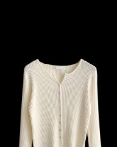 Slim Corrugated Cardigan