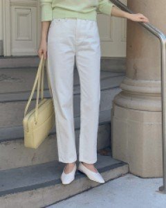 [best 1 / madekoko] Plan Straight cotton pants