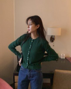 Floral Wool Button Cardigan / 3color