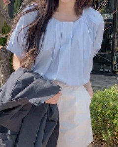 Stripe Pintuck Blouse