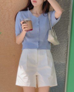 Bagel Linen knit cardigan