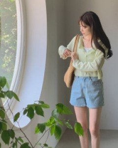 Linen two-way Cardigan