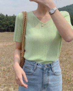 [1+1 discount / madekoko]Soft v Knit / 4color