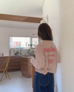 Loha Linen cropped T-shirt