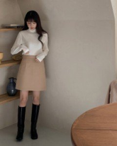 [CRKO] Classic Tweed Skirt
