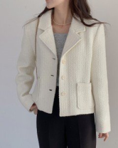 [MADE, CRKO] Liz Wool Tweed Jacket