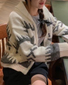 Snow Knit Zip up