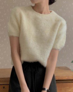 poodle Short-sleeve Knit