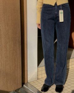 Bronze dark denim pants