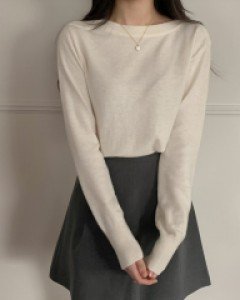 merino off button knit