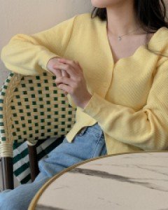 Italian cotton knit cardigan