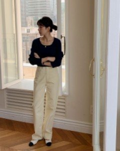 [MADE, CRKO] Andy Color cotton pants / 2color / SML