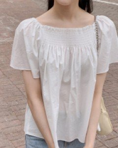 Pure Shirring Blouse