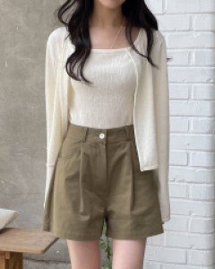 Mond Sleeveless shirts Cardigan Set