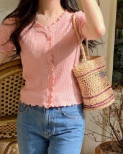 [MADE, CRKO] Sense ruffle T-shirt