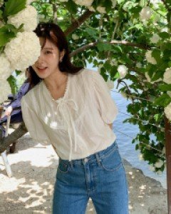 melon bowknot blouse