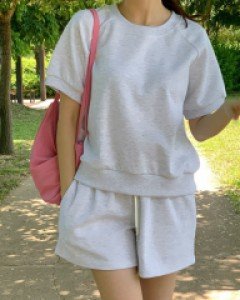 Daily Man to Man Pants Set