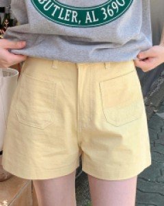 Pocket Cotton Short Pants