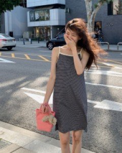Char Stripe One Piece
