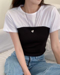 Taeri layered T-shirt