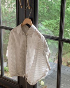 Roy string cropped shirt