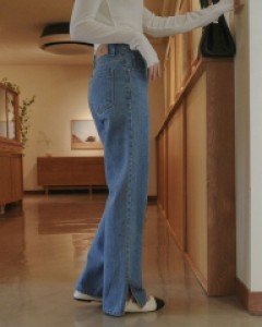 [Early Autumn 10% / MADE, CRKO] Slit primium denim pants