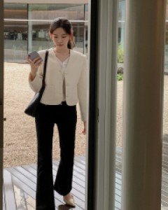 [Early Autumn 10%] Slim Boot cut cotton pants