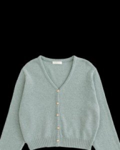[MADE, CRKO] Butter Gold Cardigan (Autumn V-neck Wool Knit Cardigan)