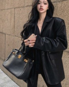 [2427]대디 레더아웃핏 자켓