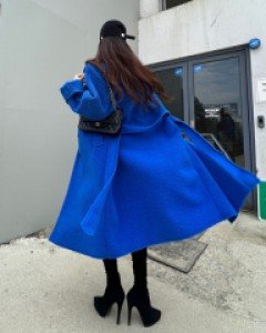 [2713]발렌컬러 무스탕 롱코트