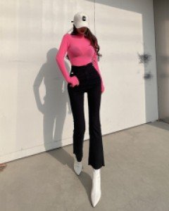 [3128]크로스라인 슬림부츠컷