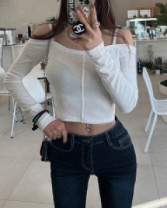 [1092]절개 오프숄더티