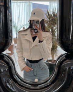 [2466]샤샤 트위드 라이더자켓