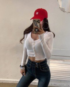 [2265]데일리 버튼골지 슬림가디건