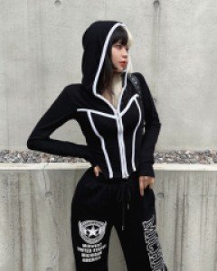 [2274]입체랍빠 투웨이 후드집업