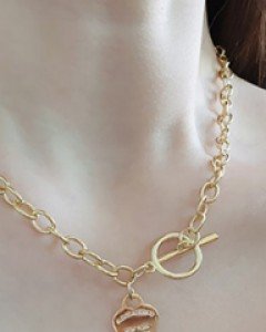 하트 체인 목걸이