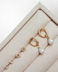 케일린 진주 귀걸이 세트
