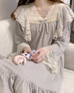 [오늘출발] 롤린 - 긴팔 원피스파자마