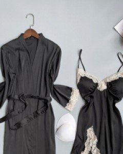 [캡]시간이흘러 슬립+가운 set