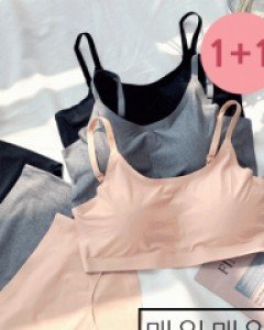 1+1 [브라렛] 무봉제-넘버원 브라렛세트 팬티포함
