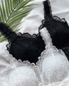 [캡내장] 시스루 레이스 브라탑